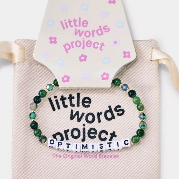 Little Words Project "Optimistic" Beaded Bracelet - Picture 1 of 9